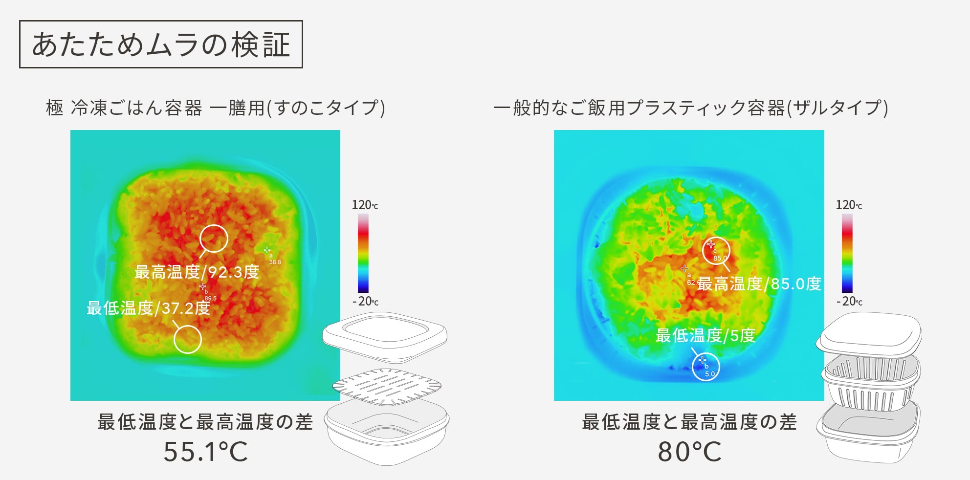 極 冷凍ごはん容器