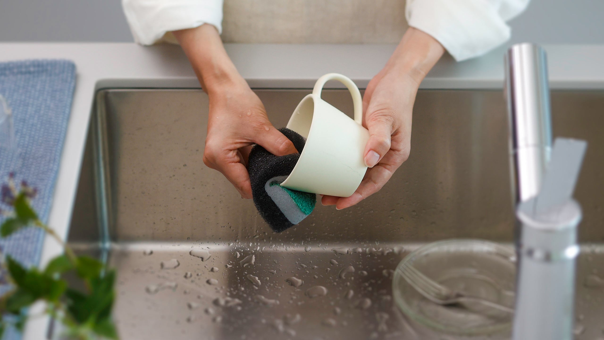 水ピカ キッチンスポンジ 3層