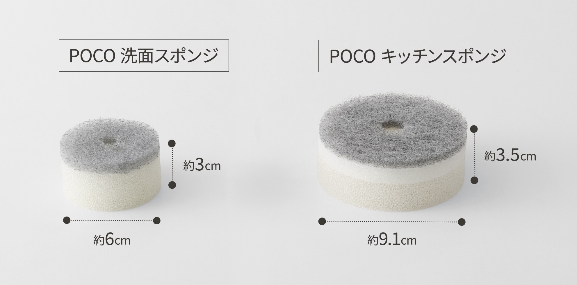 POCO 洗面スポンジ 吸盤付き