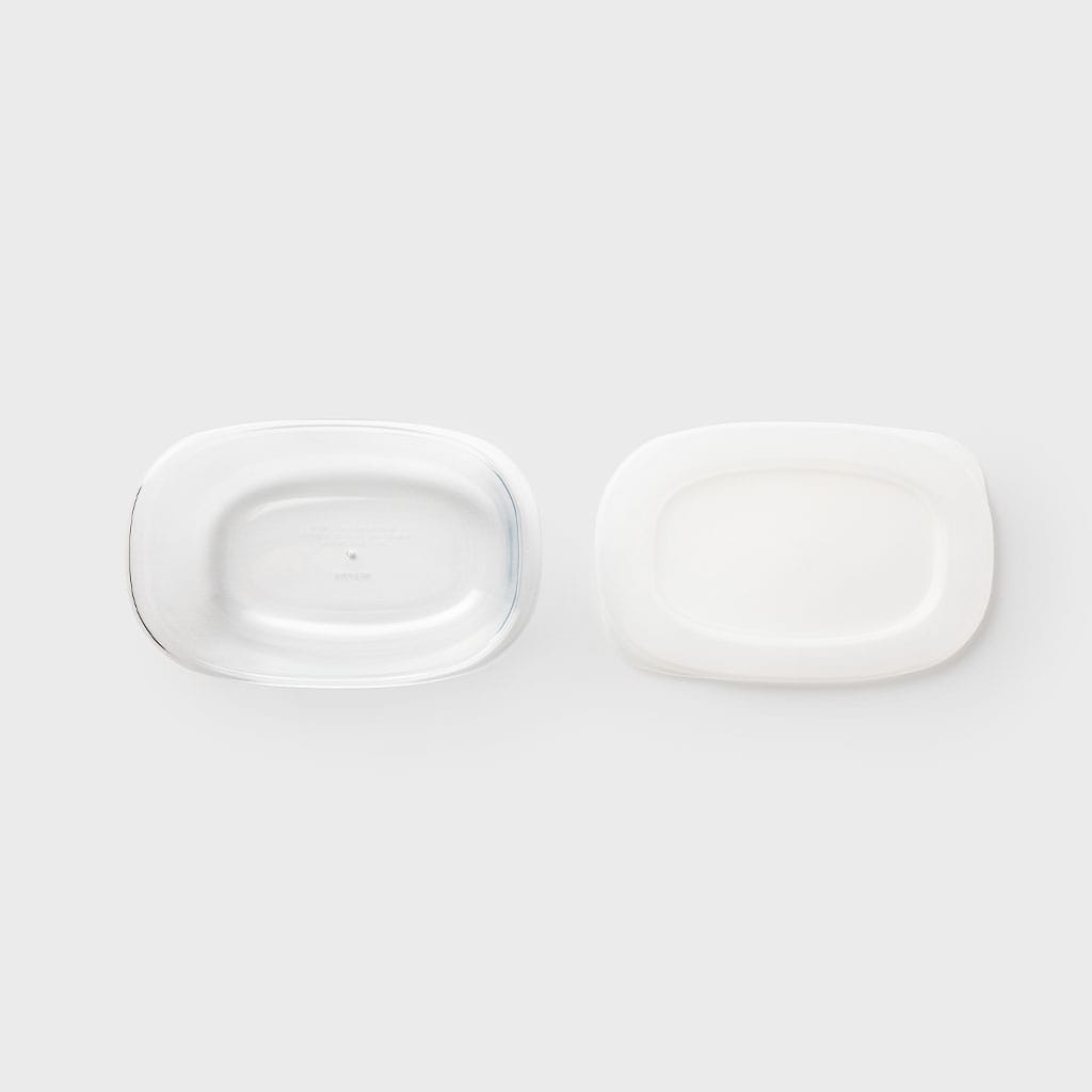 うつわにもなる保存容器 650mL クリア 2個入り