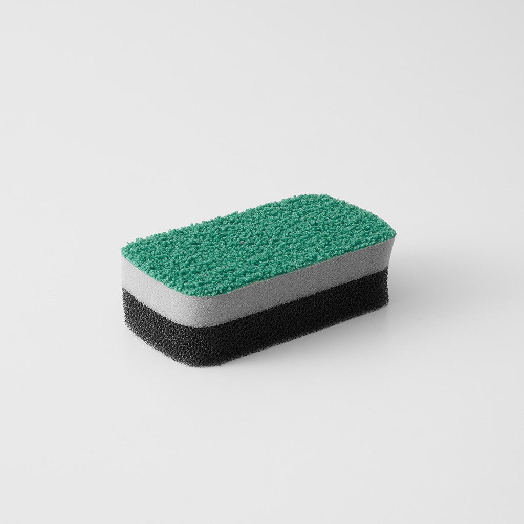 水ピカ キッチンスポンジ 3層 グリーン