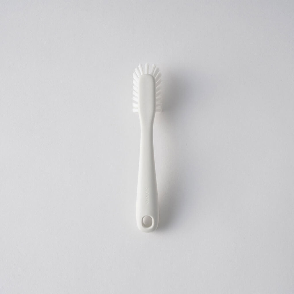 すき間や溝が洗いやすいバスブラシ ホワイト