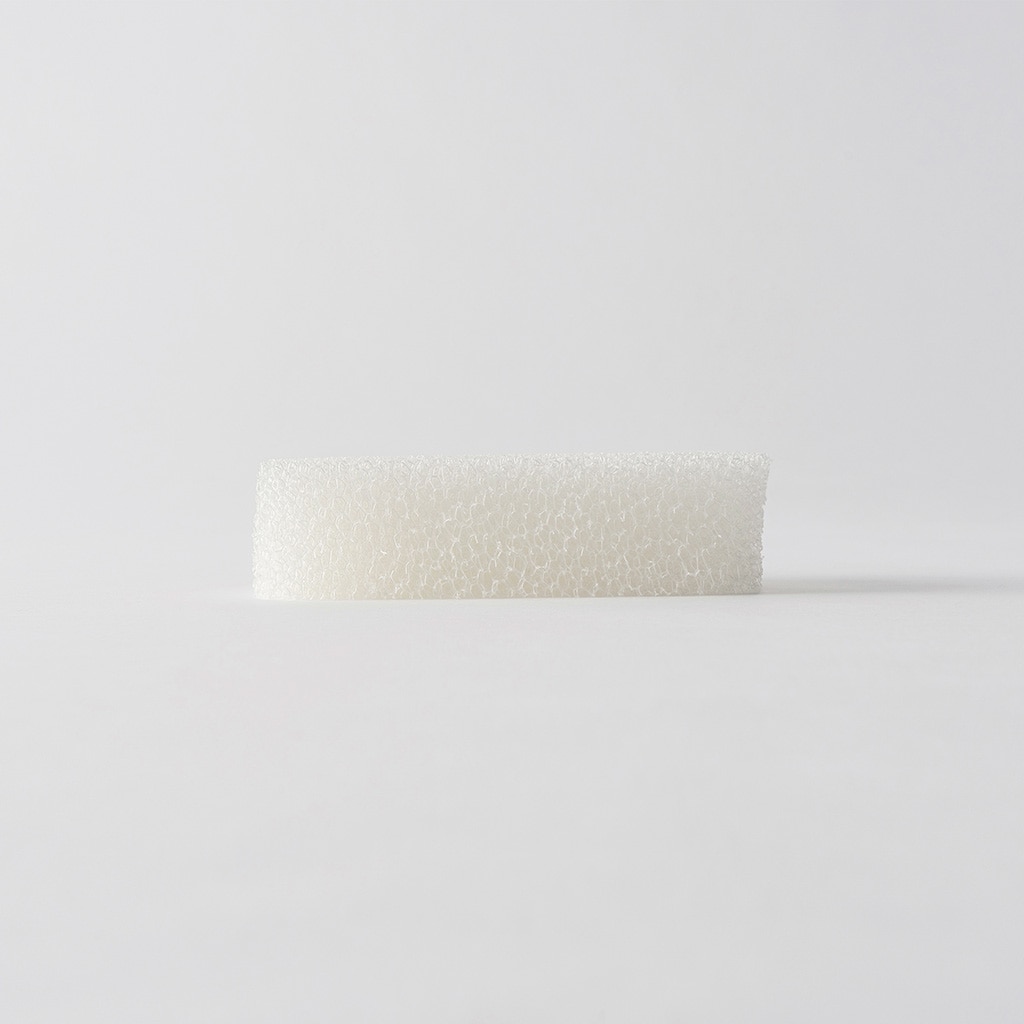 水切れがいいバススポンジ ホワイト 単層