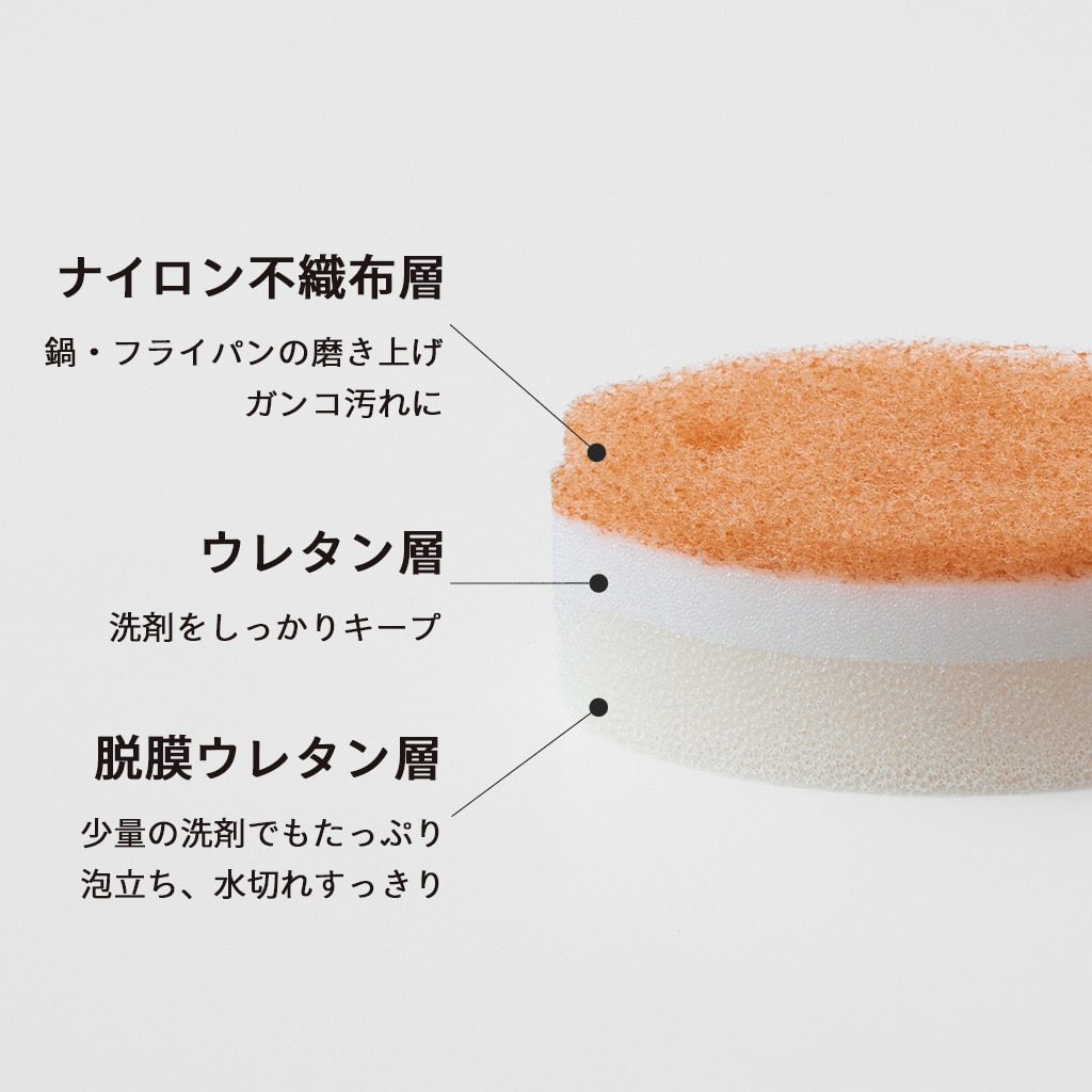 おさかなスポンジ 冬のおくりもの ライトブラウン 2個入り