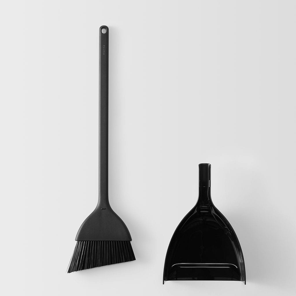 ほうき ちりとり(WEB限定色) ブラック