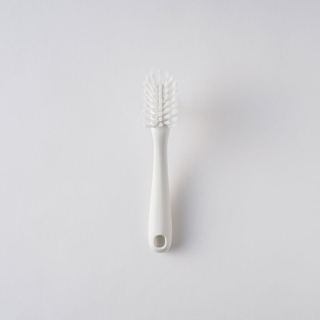 すき間や溝が洗いやすいバスブラシ ホワイト