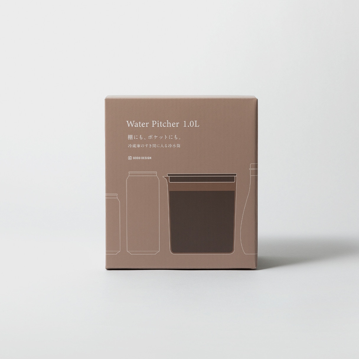  [ギフト]ウォーターピッチャー 1.0L ブラウン