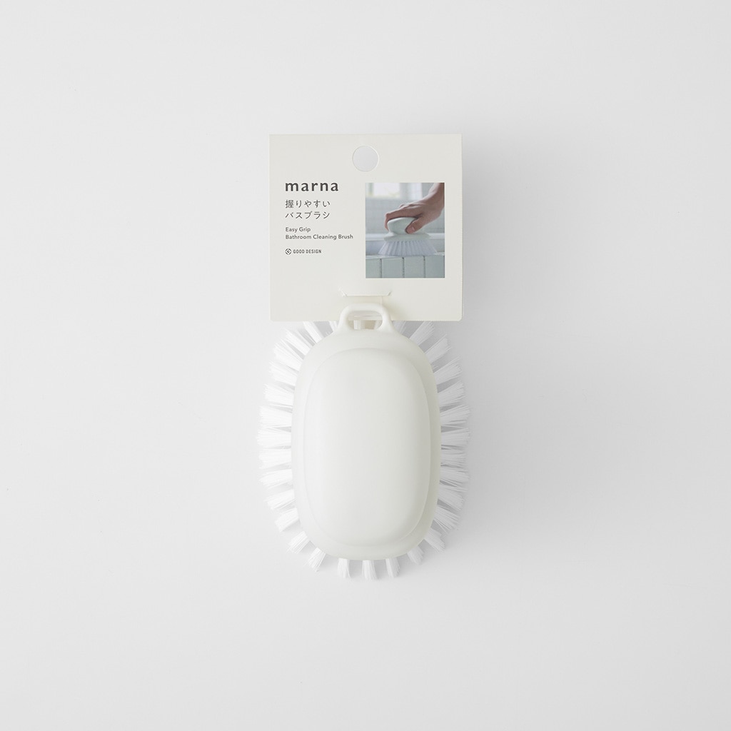 握りやすいバスブラシ ホワイト