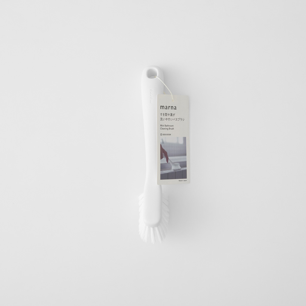 すき間や溝が洗いやすいバスブラシ ホワイト