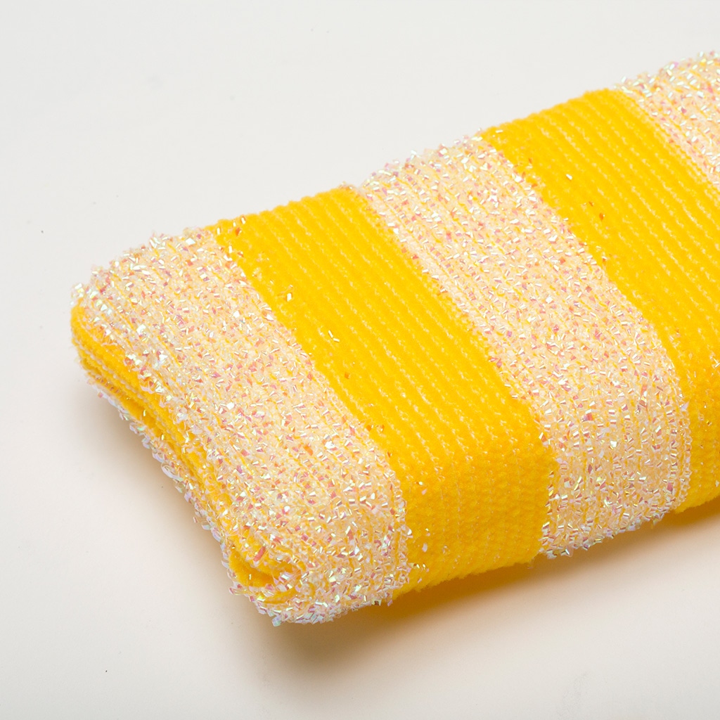 キラキラボーダースポンジ イエロー