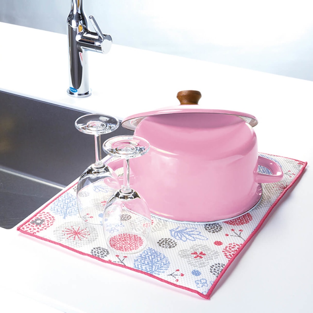 さらっと水きりディッシュマット M ガーデン