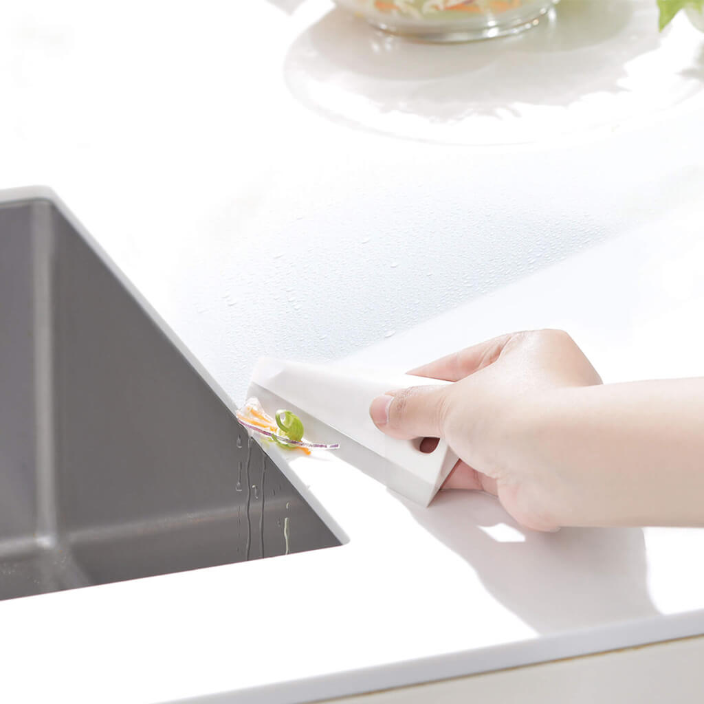 ふきんのように使えるキッチンスキージー ホワイト