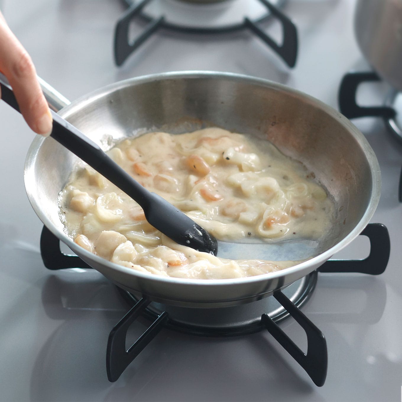 調理もできるスパチュラスプーン ダークグレー