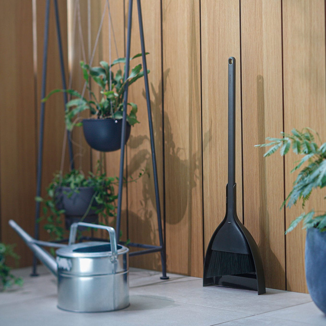 ほうき ちりとり(WEB限定色) ブラック