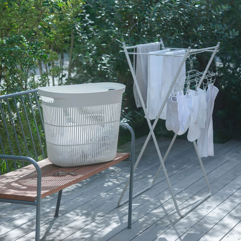 ランドリーバスケット ホワイト