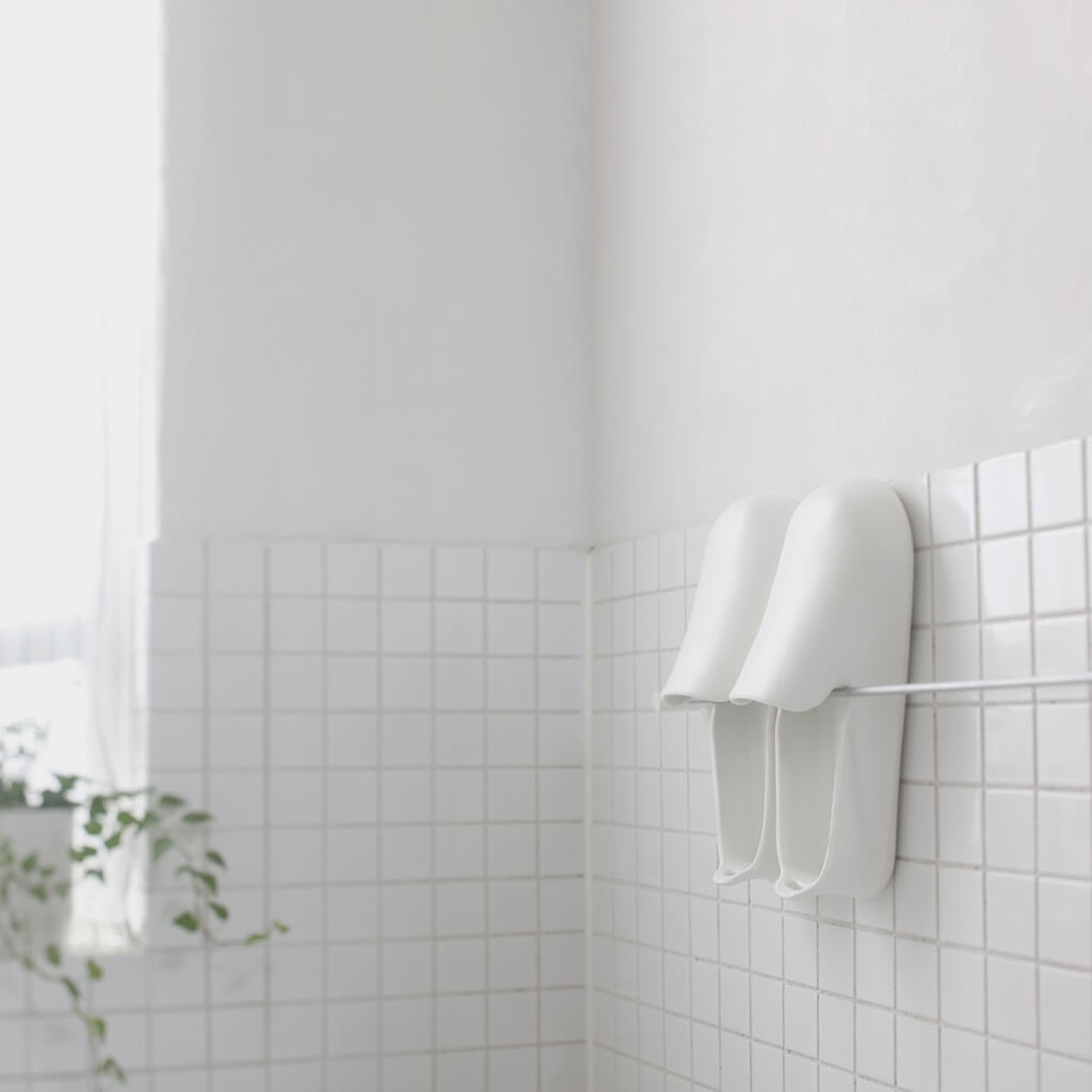 収納しやすいお風呂のスリッパ ホワイト