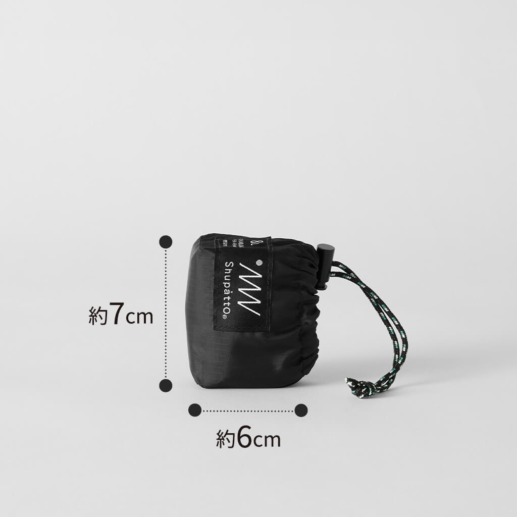 Shupatto パッカブルバッグ 8L ブラック