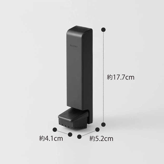 ドアを押すと解除できるドアストッパー ブラック