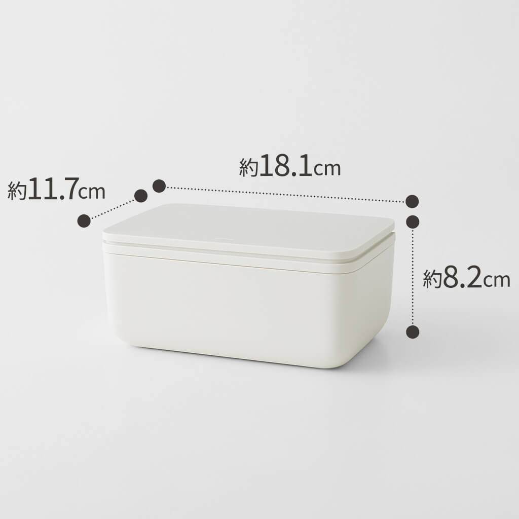 [ギフト]ワンタッチで開くシートケース M ホワイト