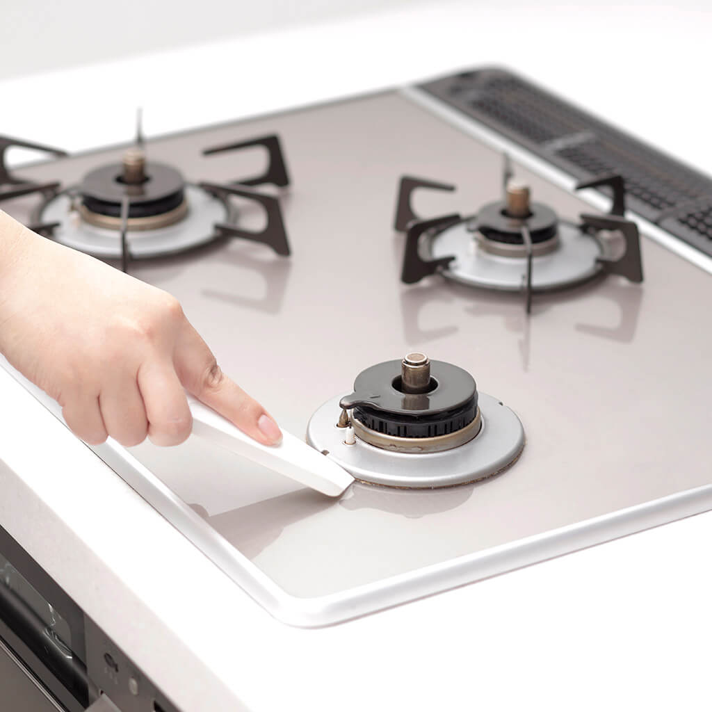 ふきんのように使えるキッチンスキージー ホワイト