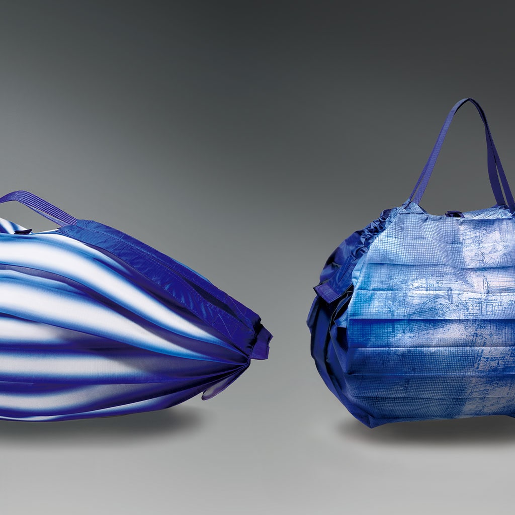 Shupattoコンパクトバッグ M 10周年記念モデル 強調/ブルー