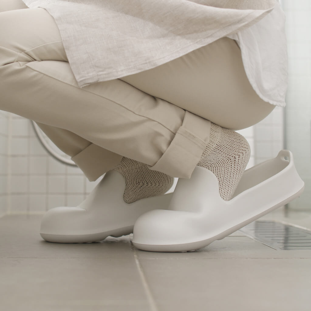 収納しやすいお風呂のスリッパ ホワイト