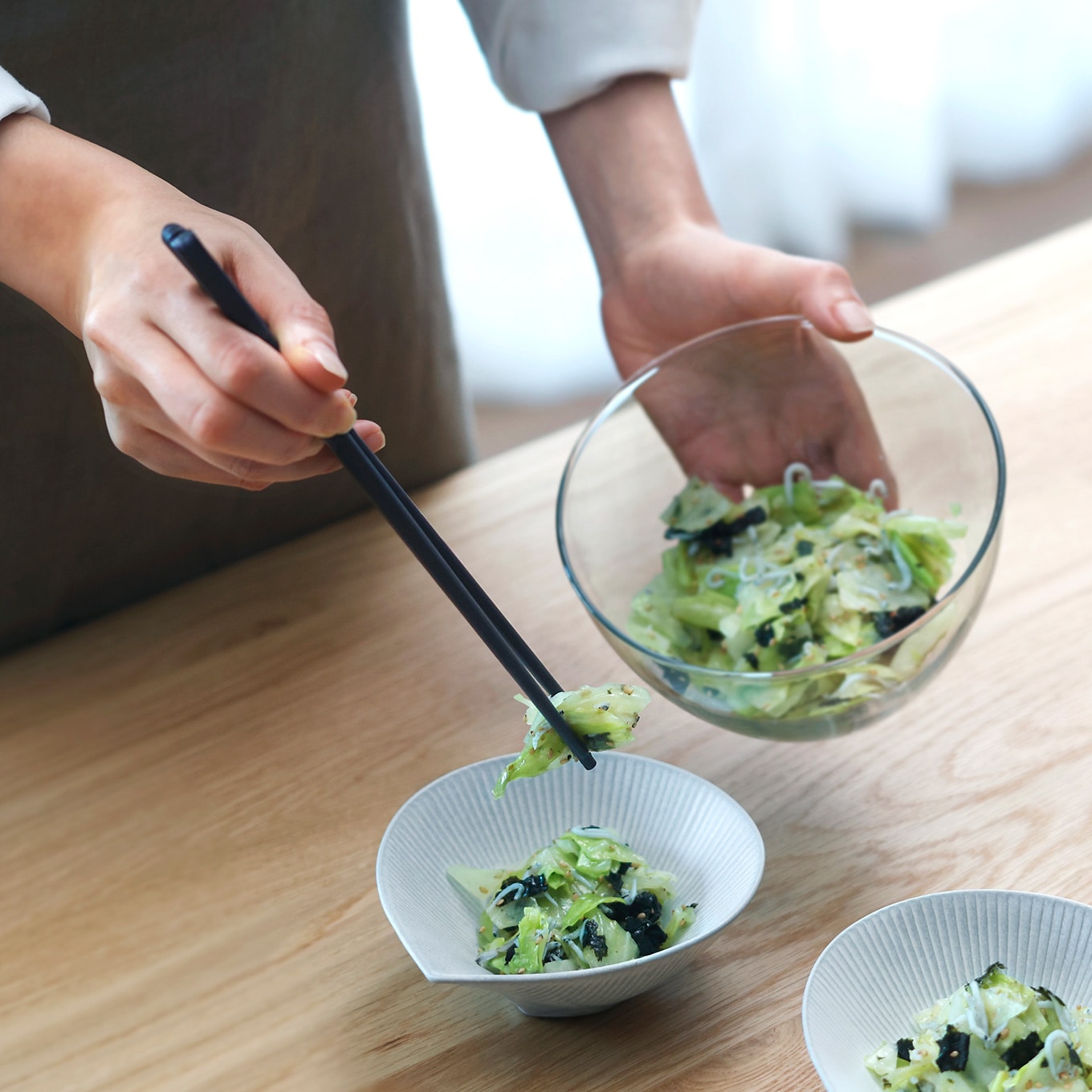 つかみやすい菜箸 ダークグレー 24cm