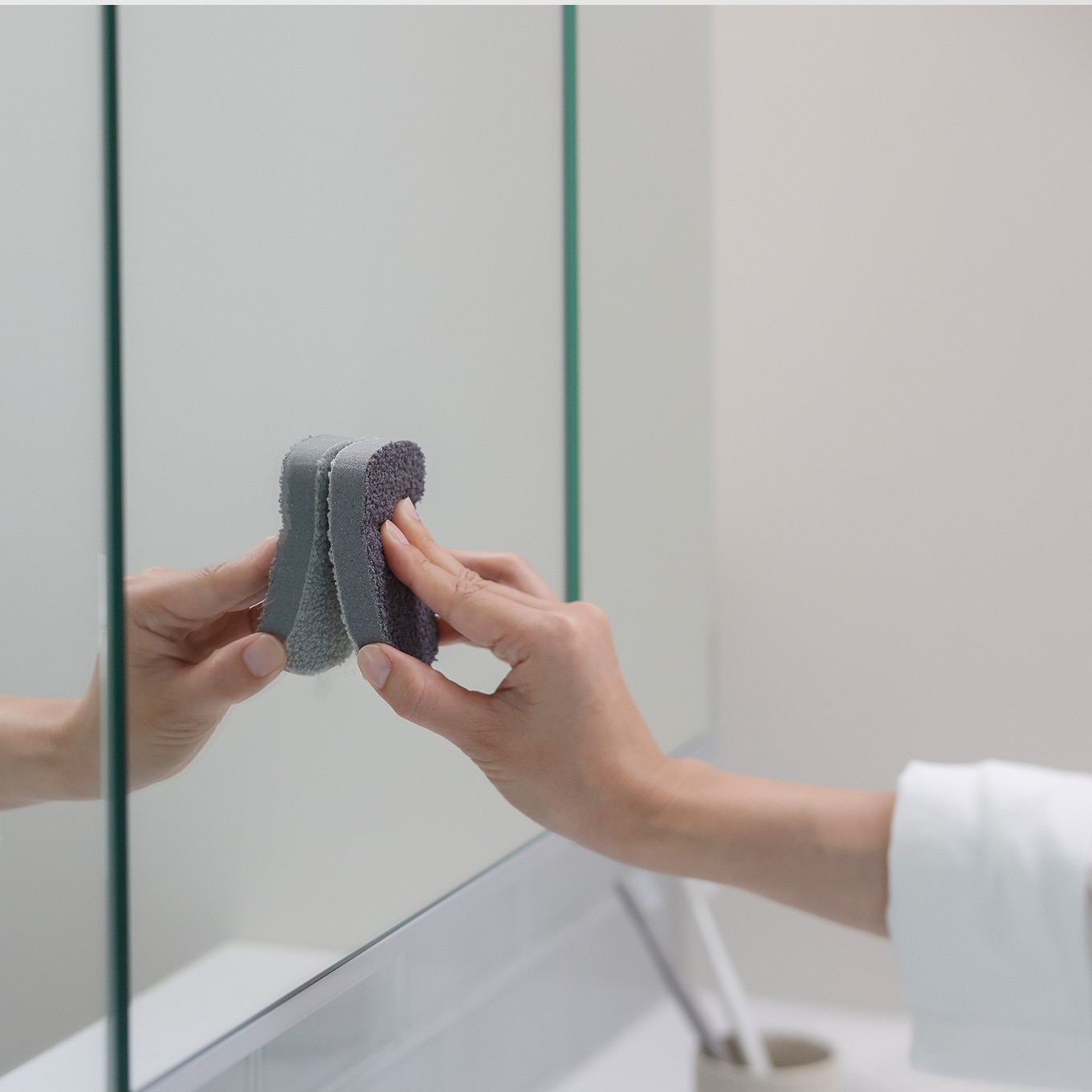 水ピカ ミニスポンジ グリーン 2個入り