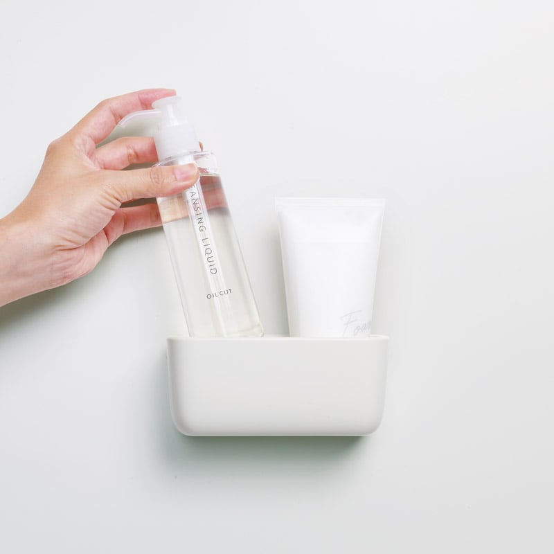 マグネット浴室小物入れ ホワイト