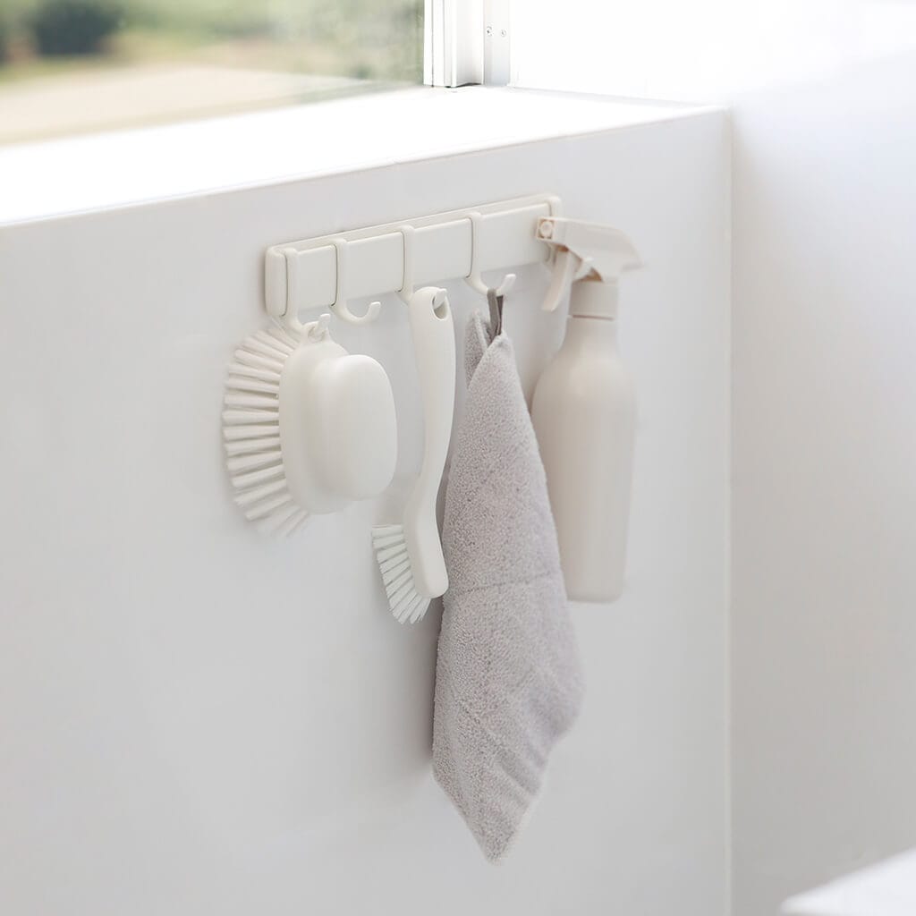 マグネットフック5連 ホワイト