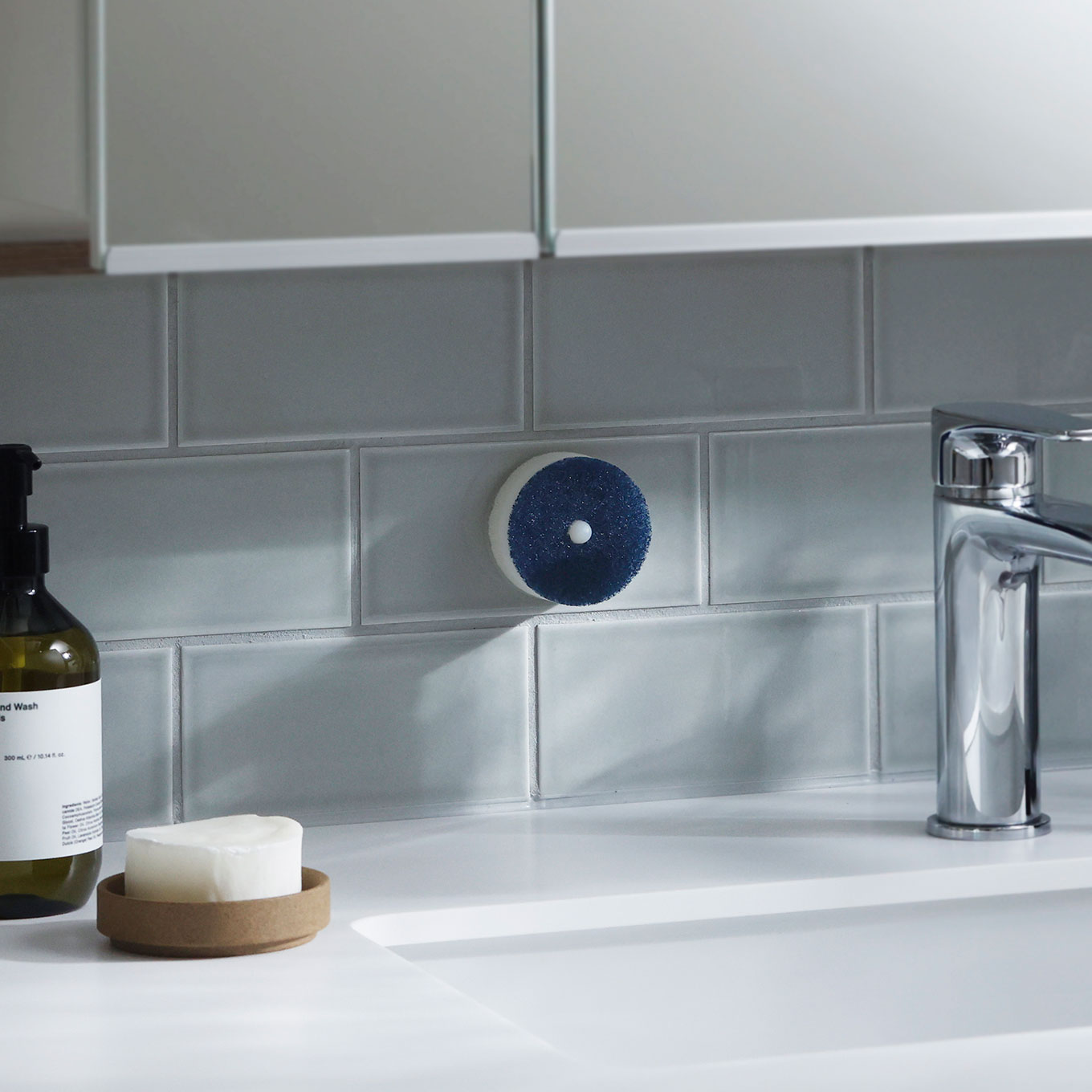 洗面スポンジ POCO リフィル ネイビー 2個入り