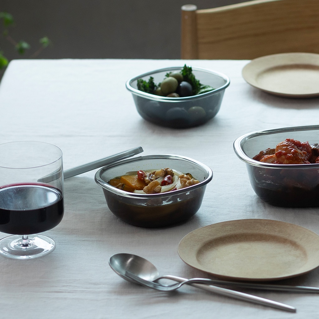 [ギフト]うつわにもなる保存容器 250mL クリア 2個入り