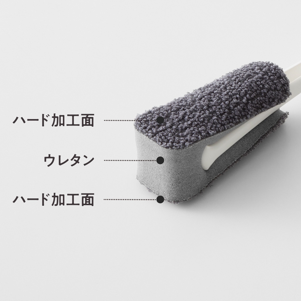 水ピカ ボトル洗いスポンジ グレー
