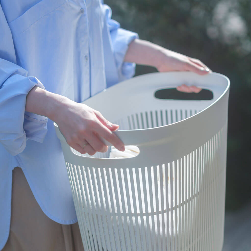 ランドリーバスケット ホワイト