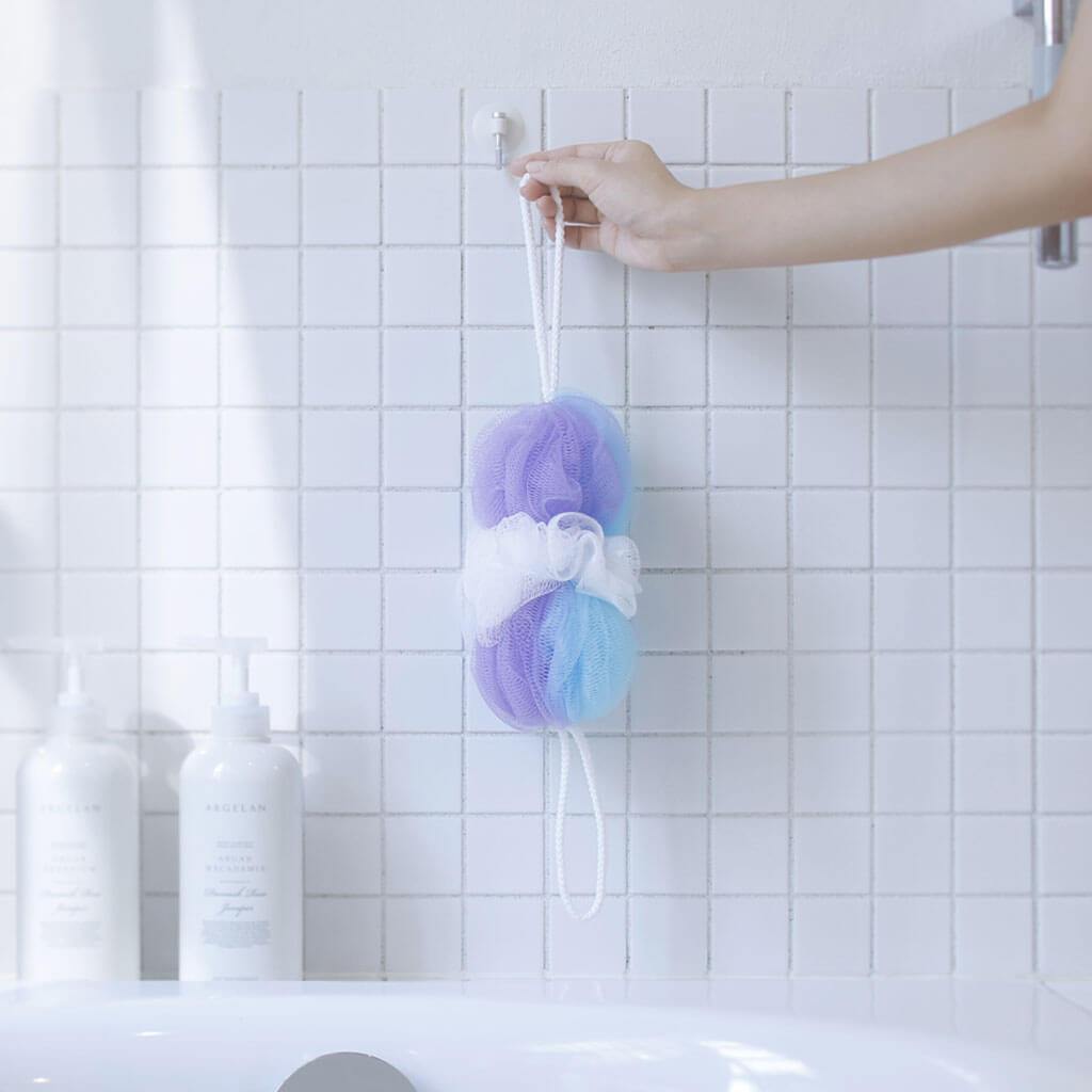 背中も洗えるシャボンボール ミックス ブルー