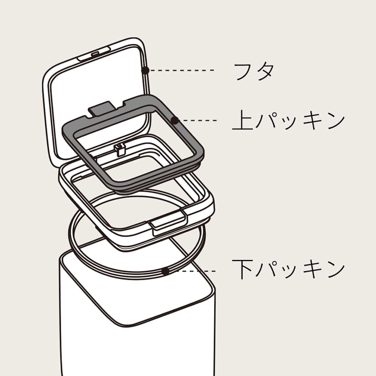 保存容器 トール ホワイト