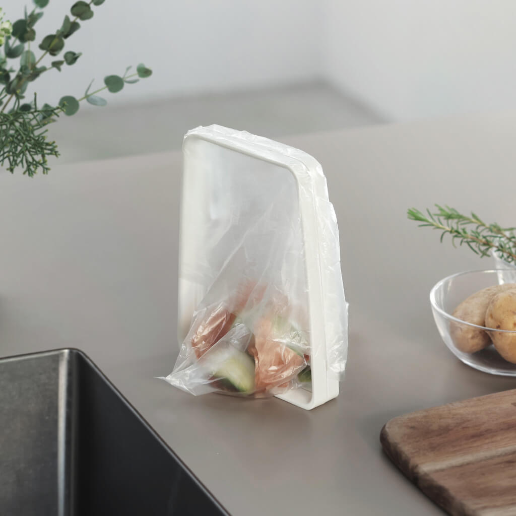 ゴミを入れやすいポリ袋ホルダー(WEB限定色) ブラック