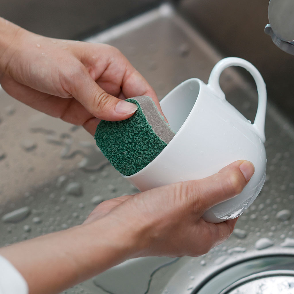 水ピカ ミニスポンジ グリーン 2個入り