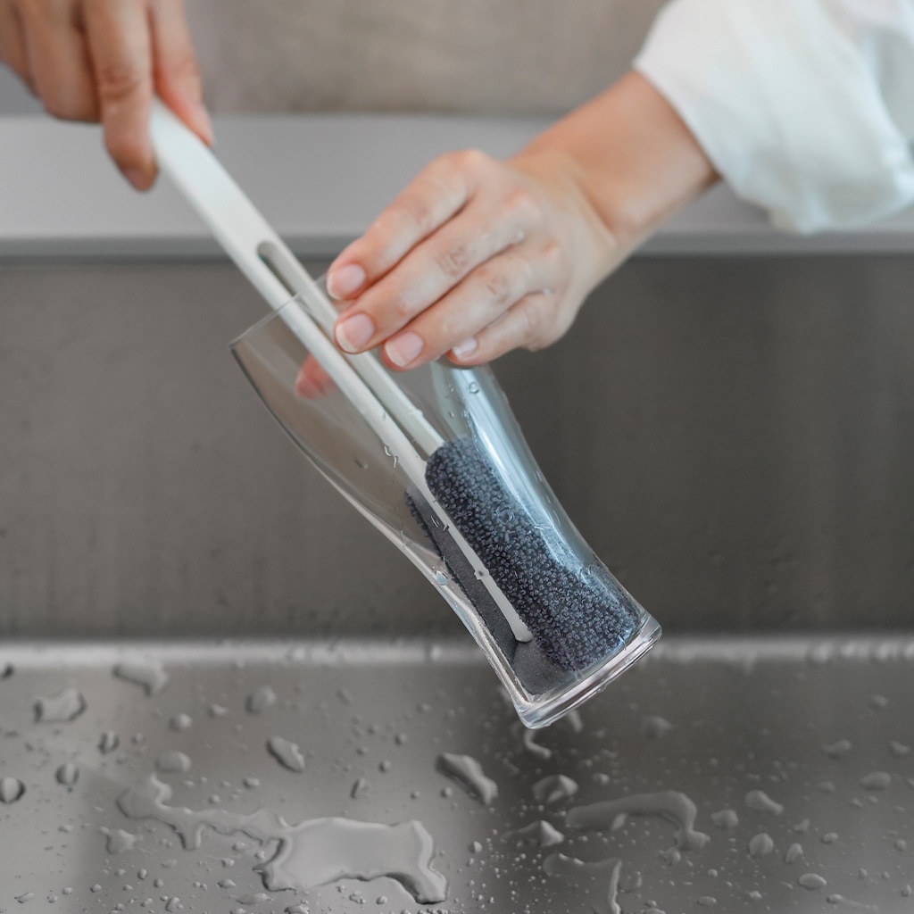 水ピカ ボトル洗いスポンジ グレー