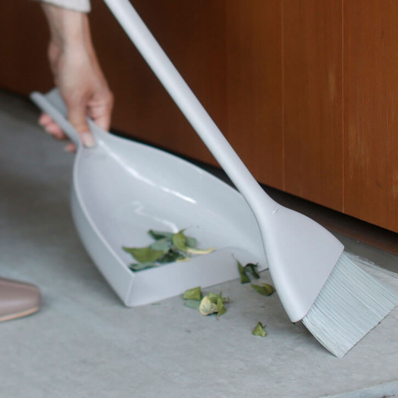 ほうき ちりとり(WEB限定色) ブラック