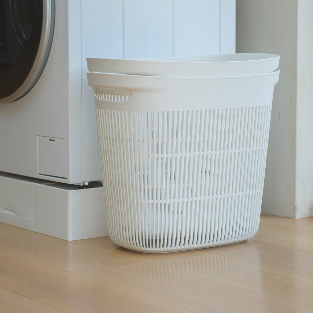 ランドリーバスケット ホワイト