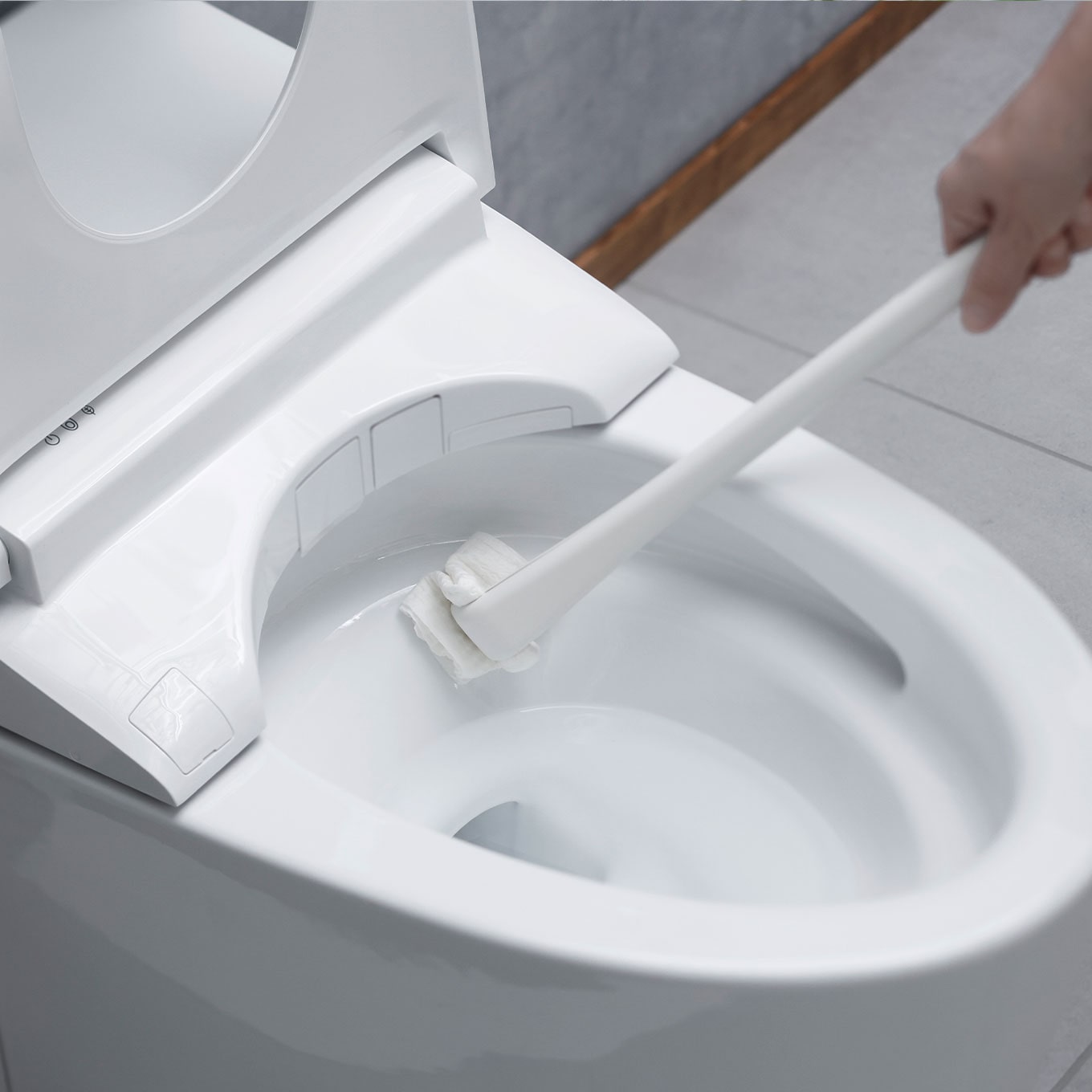 シートを挟むトイレクリーナー ホワイト