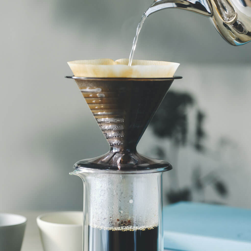 昭和レトロ不二家コーヒーウェイのカンウォーマー marna】ダブルウォールカラフェ 530mL(ブラック): キッチン｜マーナ