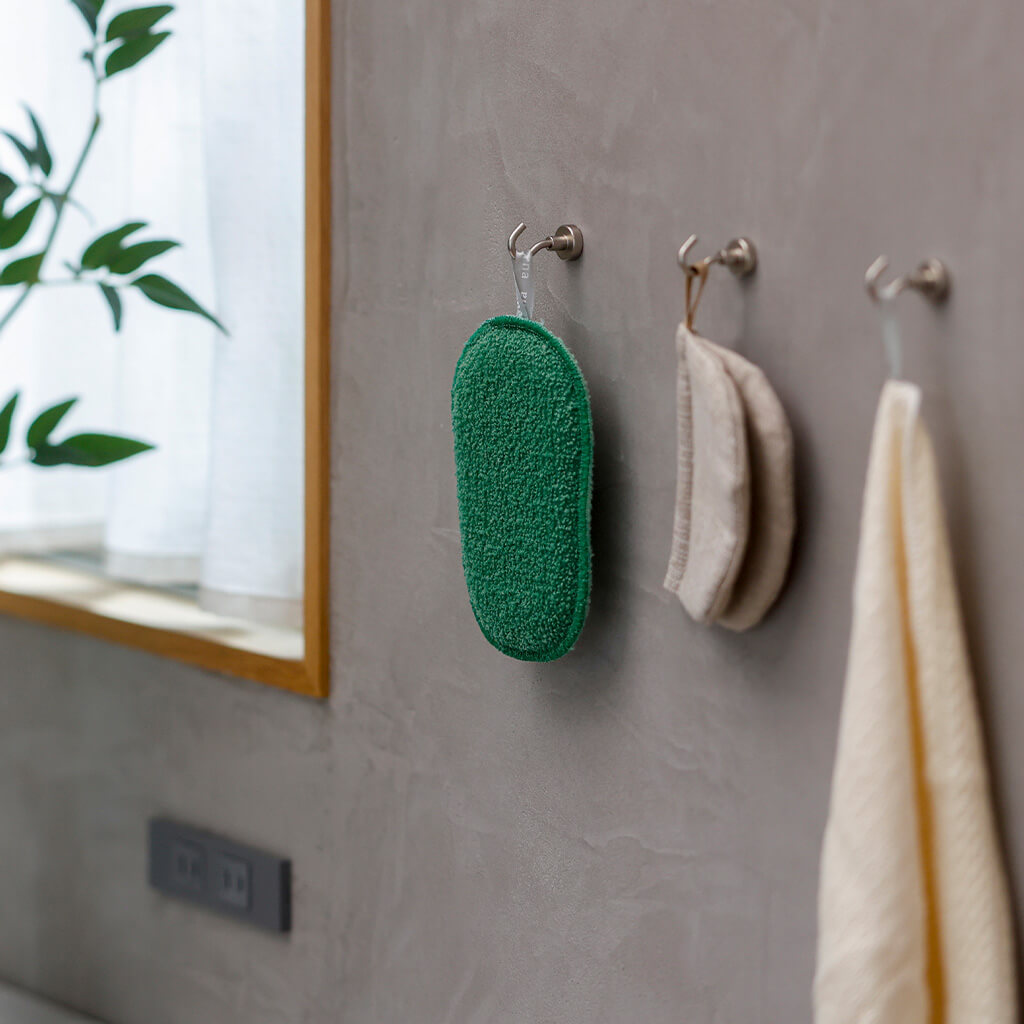 水ピカ キッチンスポンジ 薄型 グリーン