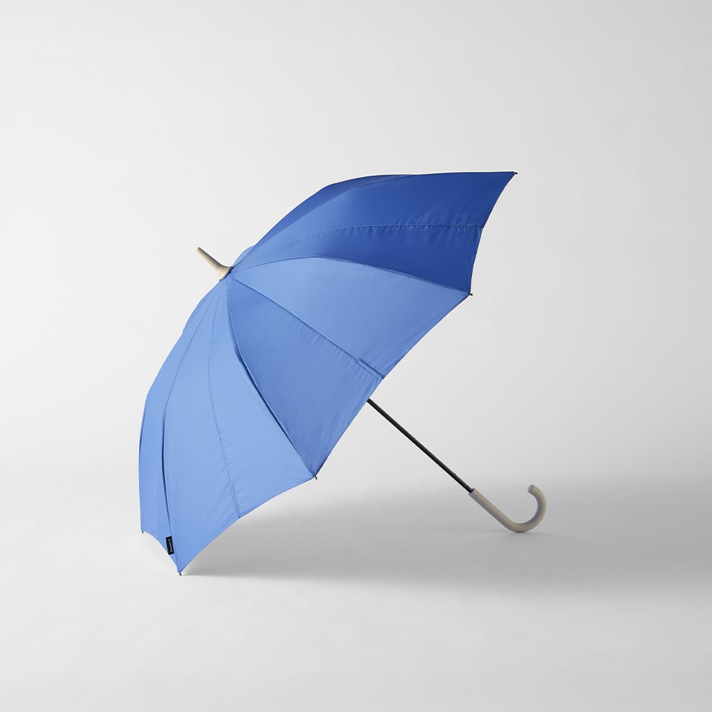 Shupatto アンブレラ コバルトブルー(柄:ライトグレー) 58cm