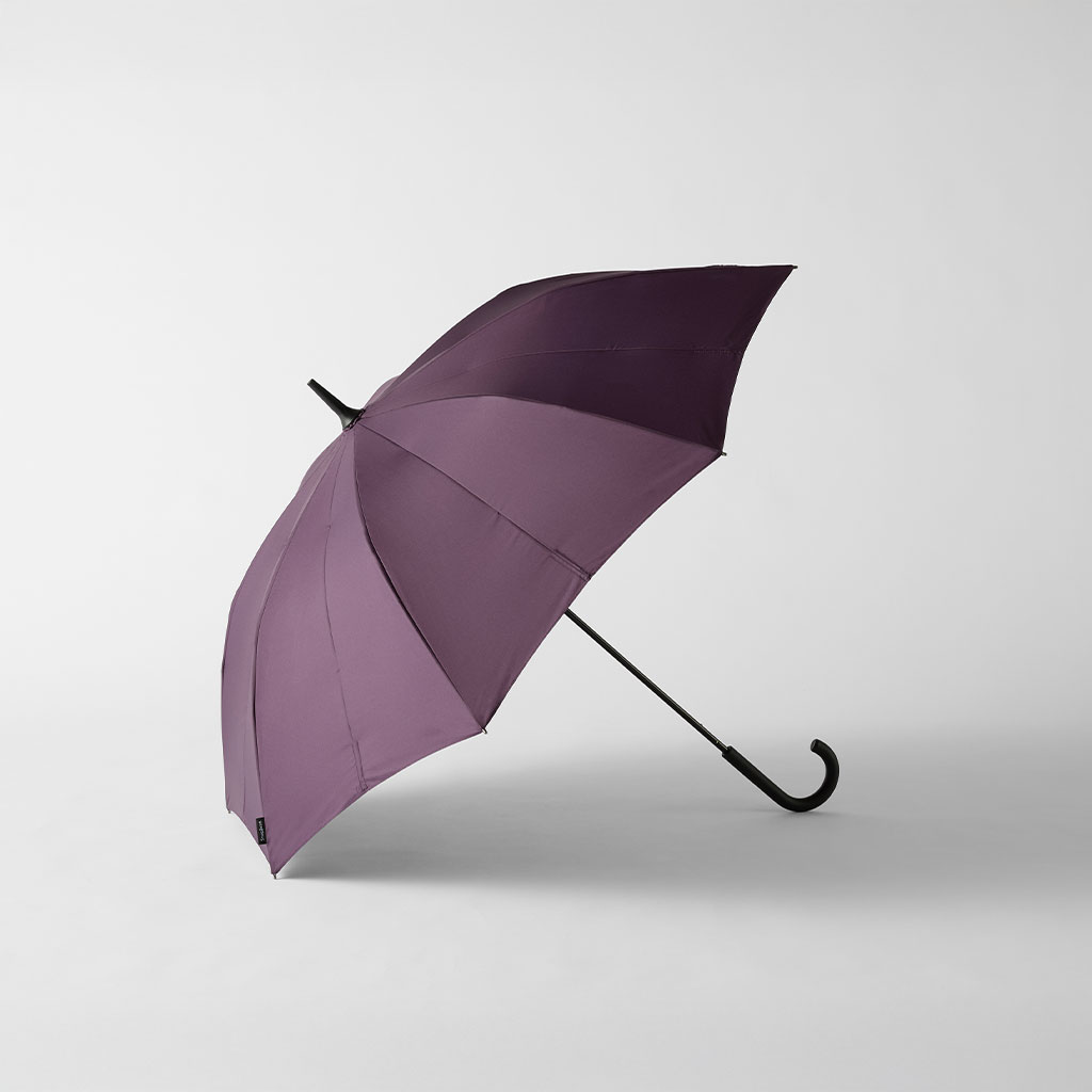 Shupatto アンブレラ ダークバイオレット(柄:ブラック) 58cm