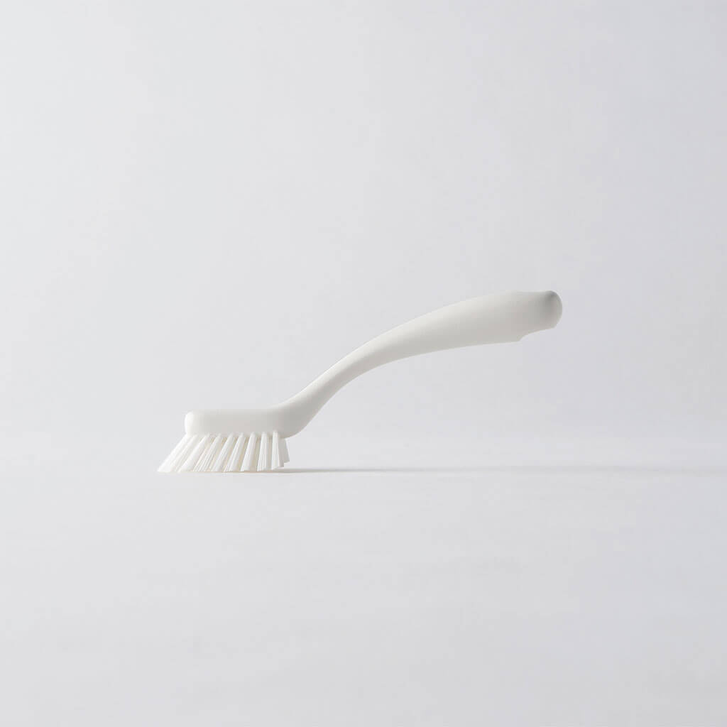 すき間や溝が洗いやすいバスブラシ ホワイト