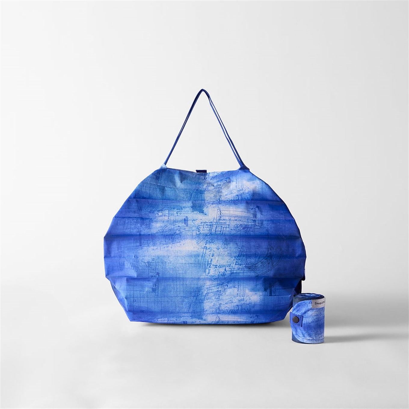 [ギフト]Shupattoコンパクトバッグ M 10周年記念モデル 構想/ブルー
