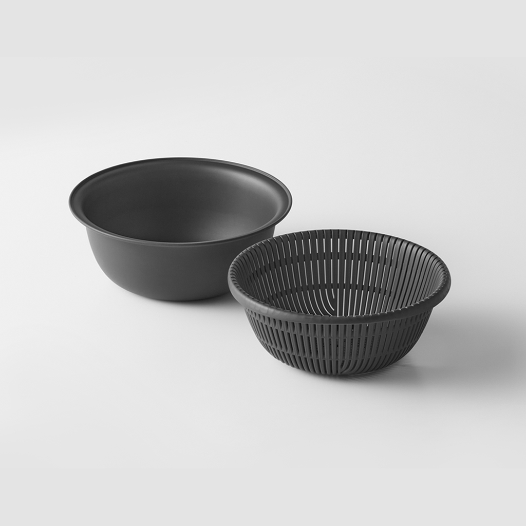 トレー付きザルボウル 18cm