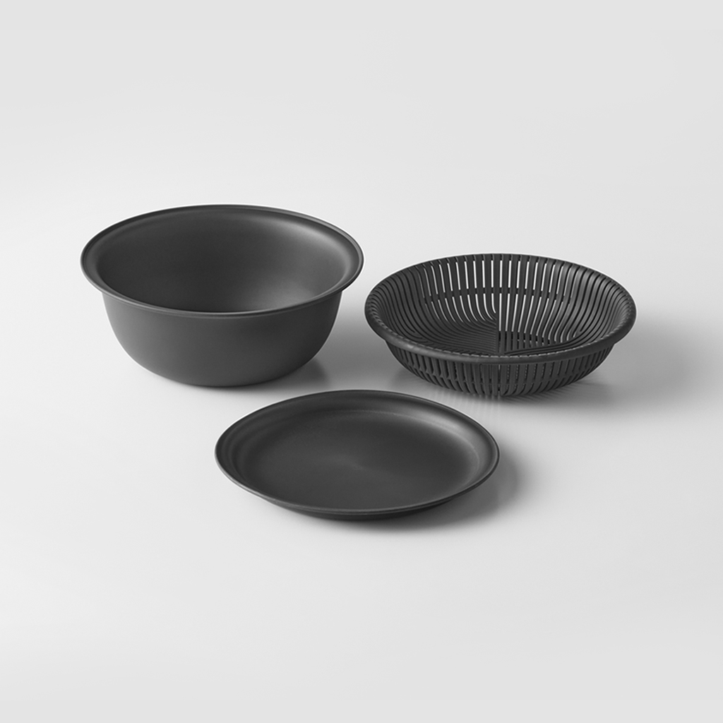 ザルボウル 18cm 2点セット